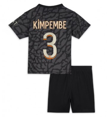 Paris Saint-Germain Presnel Kimpembe #3 Tredje trøje Børn 2023-24 Kort ærmer (+ korte bukser)